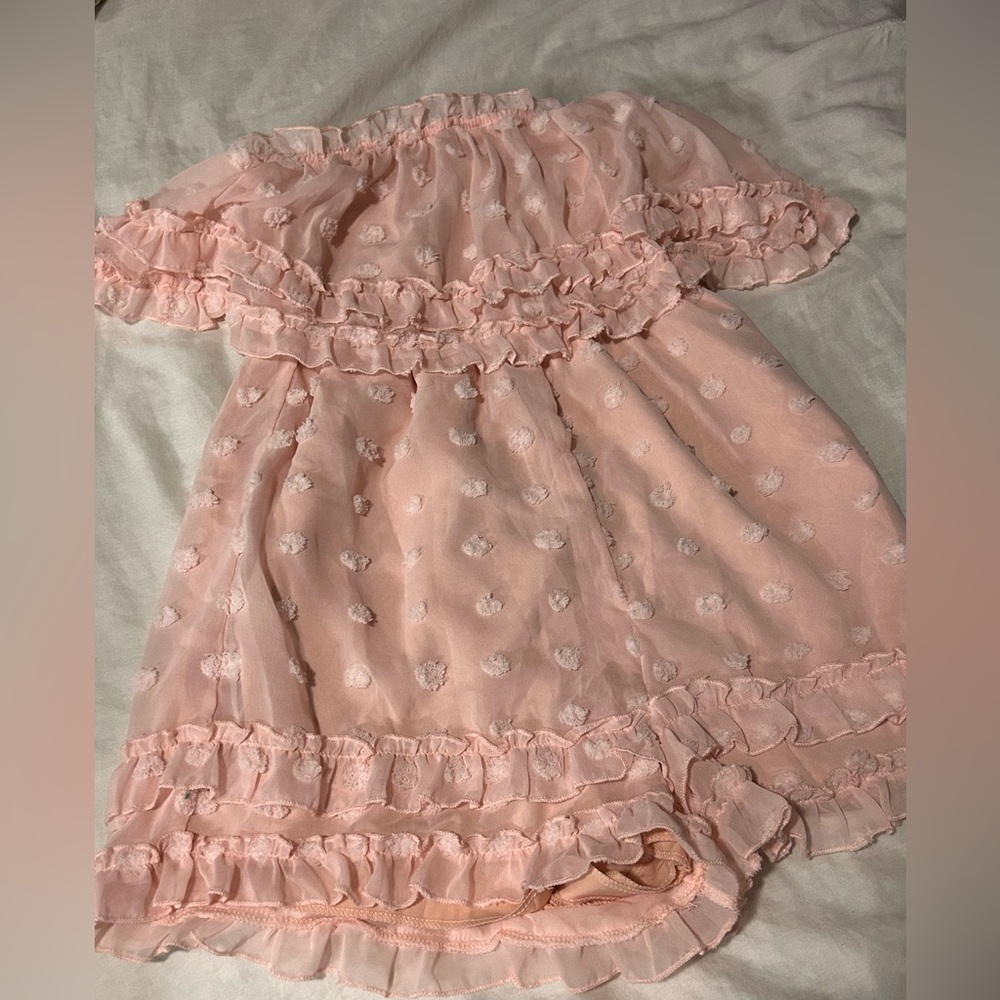 Target Simplee Blush Pink Ruffled Romper